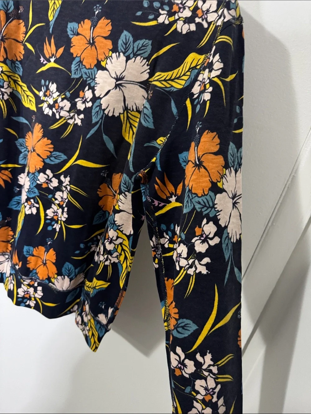 J. Crew Men’s Medium Navy Floral Crewneck Sweatshirt NWT